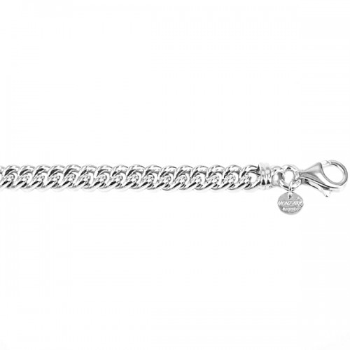 Monzario Argento zilveren bolgourmet armband breedte 6,8mm lengte 19cm - 000049484